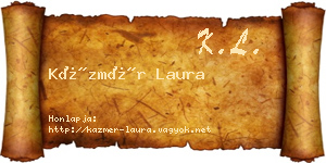 Kázmér Laura névjegykártya